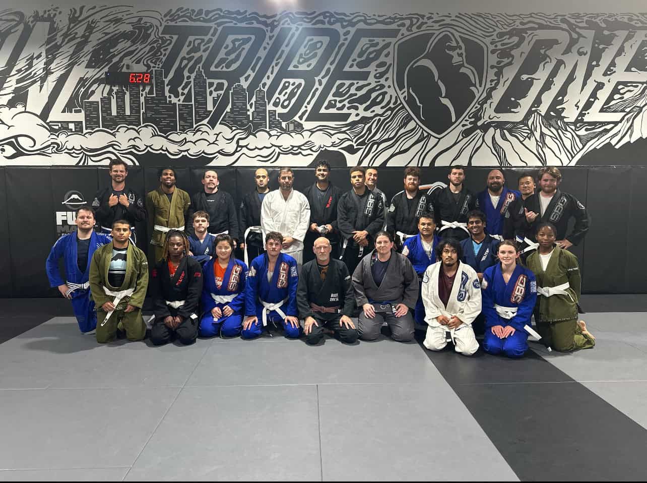 Group of jiu jitsu students at SBG Atlanta